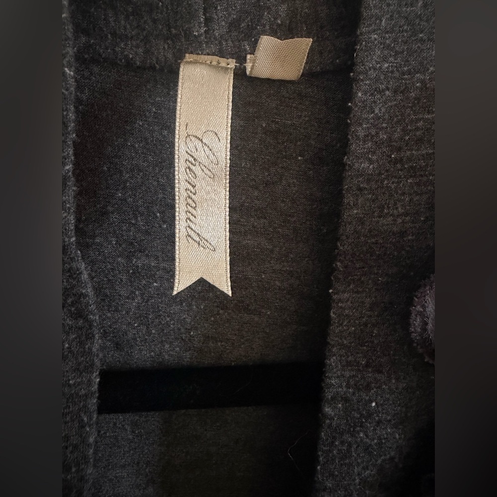 Chenault Charcoal Ruffled Cardigan - Picture 4 of 4